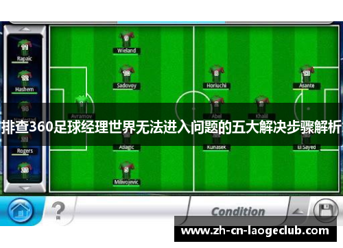 排查360足球经理世界无法进入问题的五大解决步骤解析